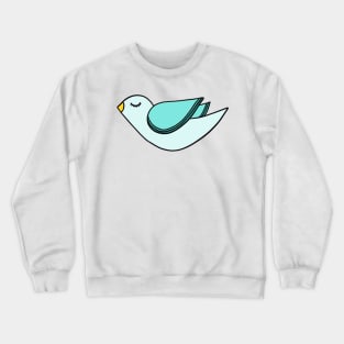 Simple bird vector illustration Crewneck Sweatshirt